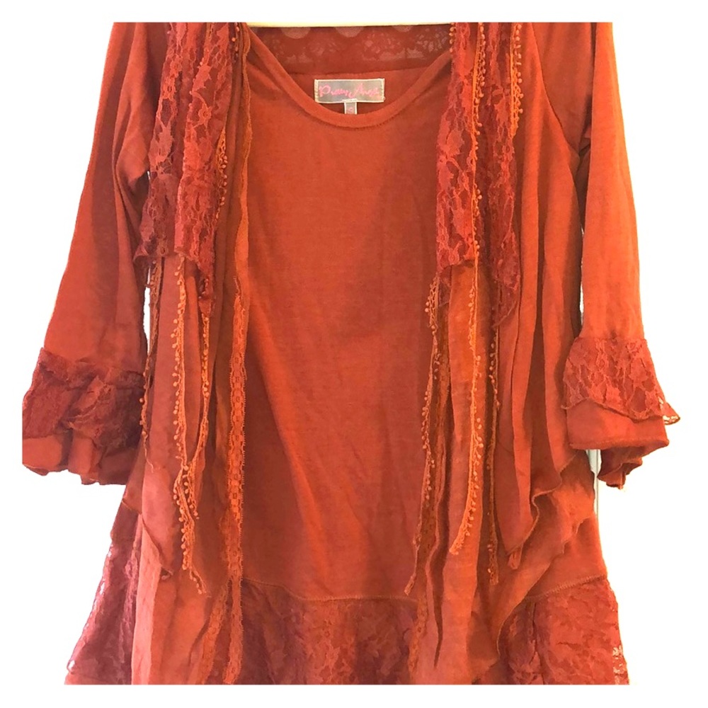 Pretty Angel Autumn Lace Top